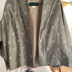 J. Peterman short silky jacket, size L